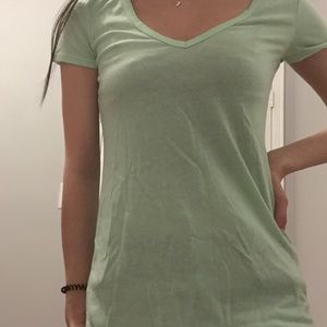 American Eagle Mint Green V-Neck